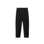 Versace Wool Capri Pants in Black | Tailored pants | Coveti