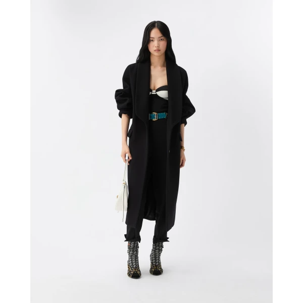 Versace Wool Coat in Black, Ref. 1026400, view 2 | Wool Coat