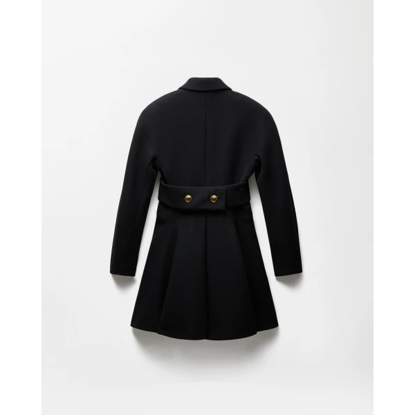 Versace Wool Coat in Black, Ref. 1026566, view 3 | Wool Coat