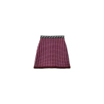Versace Wool Crochet-Stitch Knit Mini Skirt in Pink | Mini Skirts | Coveti