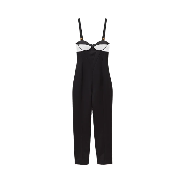 Versace Wool Jumpsuit in Black | Jumpsuit | Coveti
