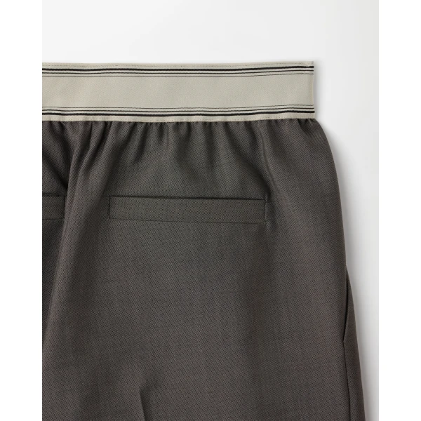 Versace Wool-Mohair Pants in Grey, view 4 | Tailored pants