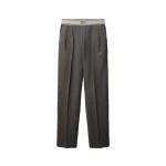 Versace Wool-Mohair Pants in Grey | Tailored pants | Coveti