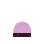 Versace Wool and Cashmere Knit Beanie in Lilac | Hats | Coveti
