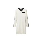 Versace Wool and Cashmere Knit Mini Dress in White | Mini Dresses | Coveti