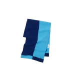 Versace Wool and Cashmere Knit Scarf in Blue | Scarves | Coveti