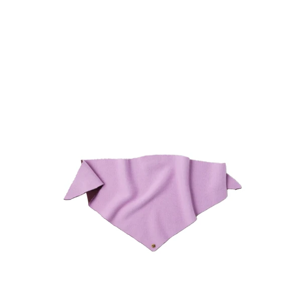 Versace Wool and Cashmere Knit Scarf in Lilac | Scarves | Coveti