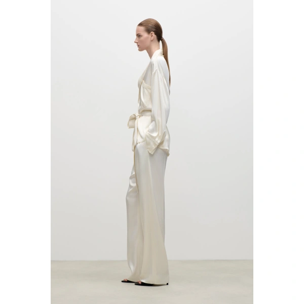 Victoria Beckham Alba Blouse in Ivory | Blouses | Coveti, view 3