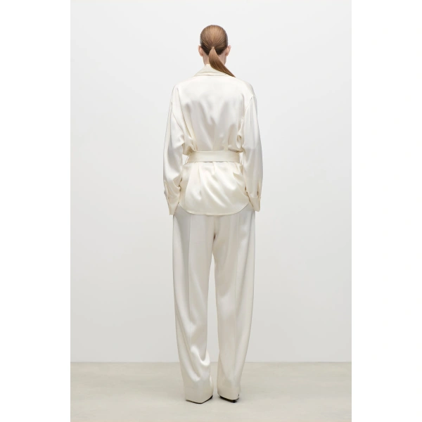 Victoria Beckham Alba Blouse in Ivory | Blouses | Coveti, view 4