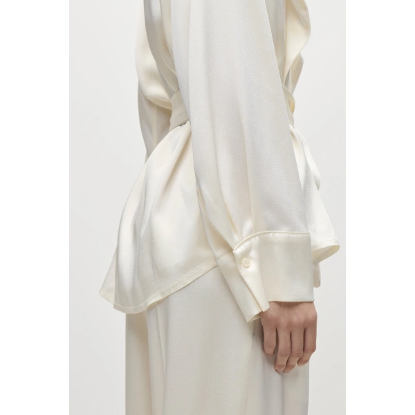 Victoria Beckham Alba Blouse in Ivory | Blouses | Coveti, view 6