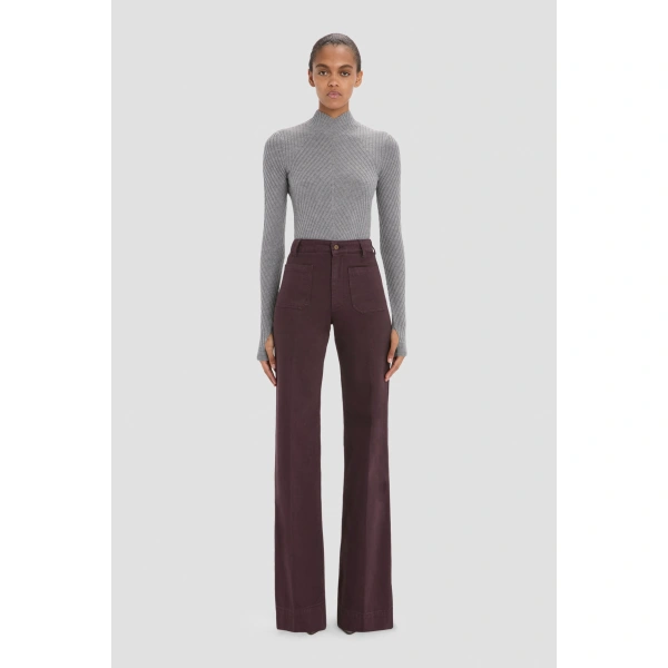 Victoria Beckham Alina Jean in Acai | Jeans | Coveti, view 2