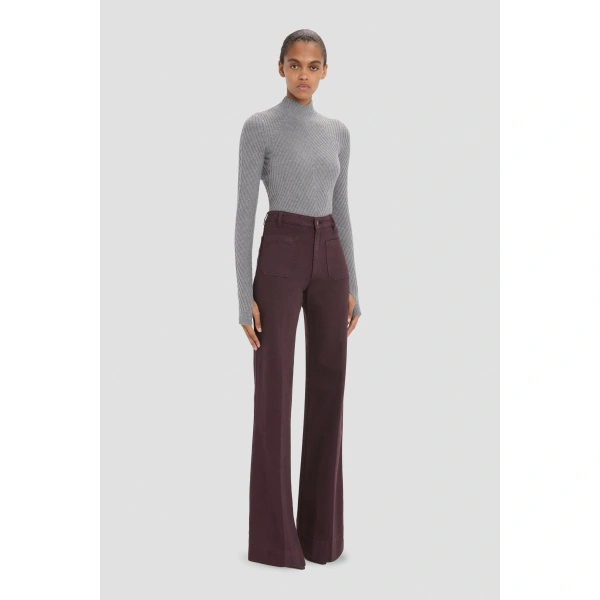 Victoria Beckham Alina Jean in Acai | Jeans | Coveti, view 3