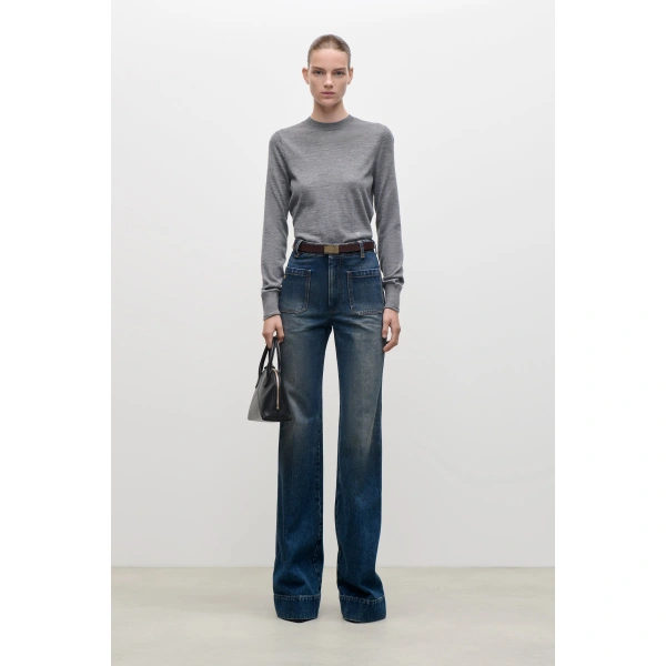 Victoria Beckham Alina Jean in Dark Vintage Wash | Jeans | Coveti, view 2