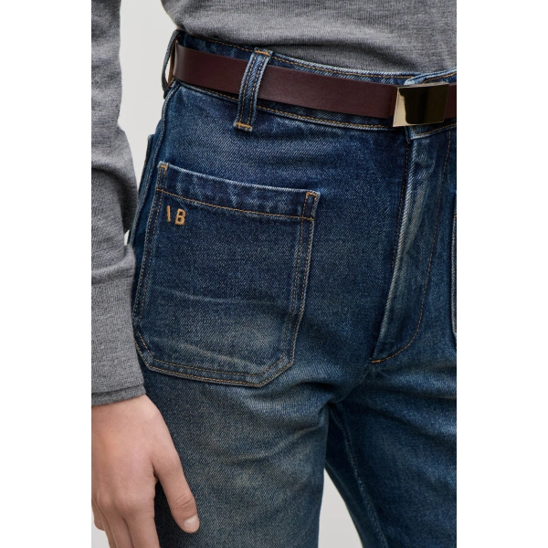 Victoria Beckham Alina Jean in Dark Vintage Wash | Jeans | Coveti, view 4