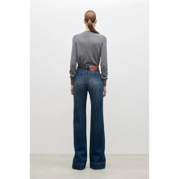 Victoria Beckham Alina Jean in Dark Vintage Wash | Jeans | Coveti, view 5