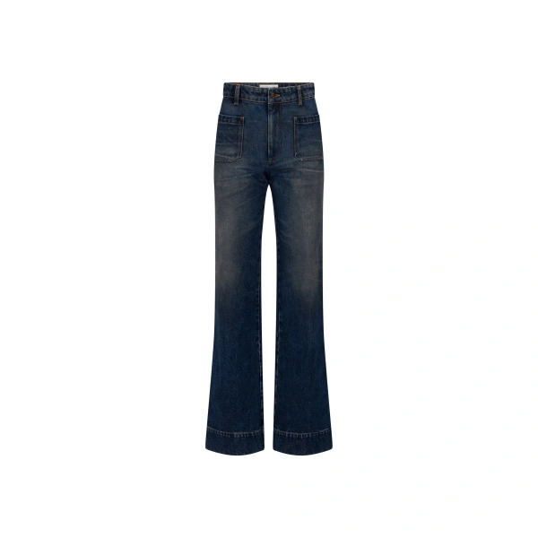 Victoria Beckham Alina Jean in Dark Vintage Wash | Jeans | Coveti