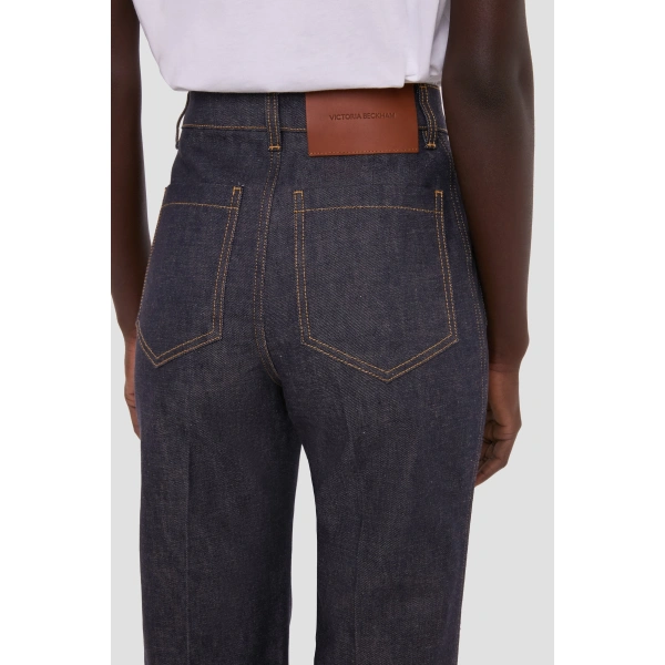 Victoria Beckham Alina Jean in Indigo | Jeans | Coveti, view 6