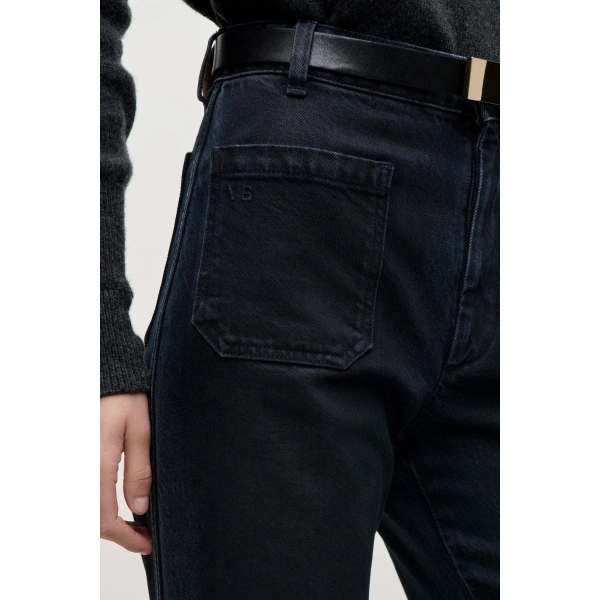 Victoria Beckham Alina Jean in Ink Blue | Jeans | Coveti, view 4
