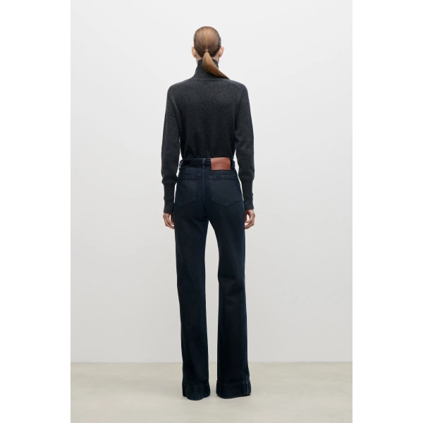 Victoria Beckham Alina Jean in Ink Blue | Jeans | Coveti, view 5