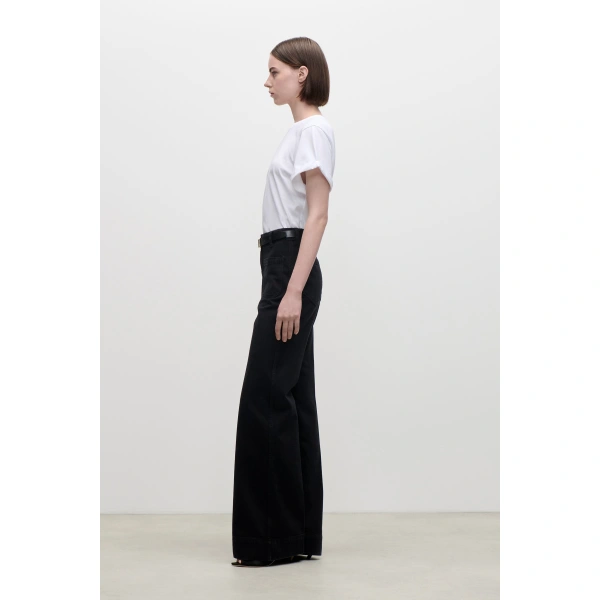 Victoria Beckham Alina Jean in Washed Black | Jeans | Coveti, view 3