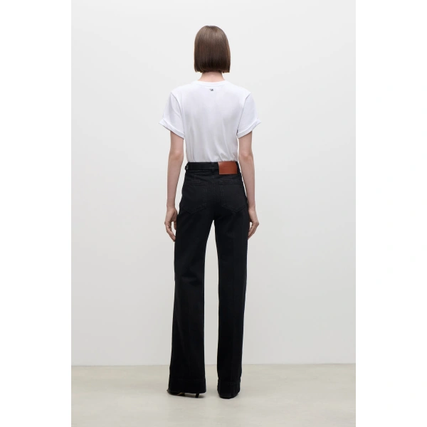 Victoria Beckham Alina Jean in Washed Black | Jeans | Coveti, view 4