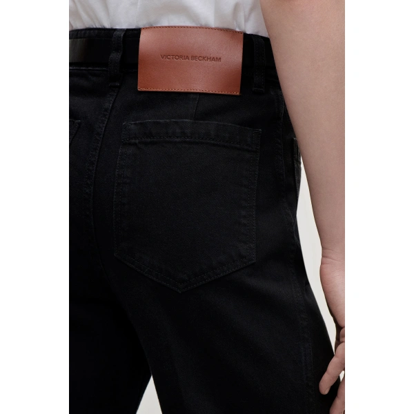 Victoria Beckham Alina Jean in Washed Black | Jeans | Coveti, view 6