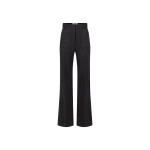 Victoria Beckham Alina Trouser in Ash Melange | Wide-Leg Pants | Coveti