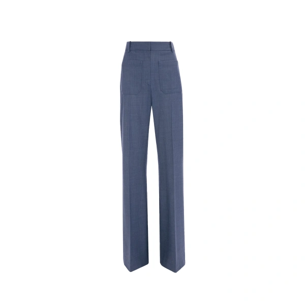 Alina Trouser in Dusk Blue Melange