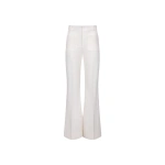 Victoria Beckham Alina Trouser in Ivory | Wide-Leg Pants | Coveti