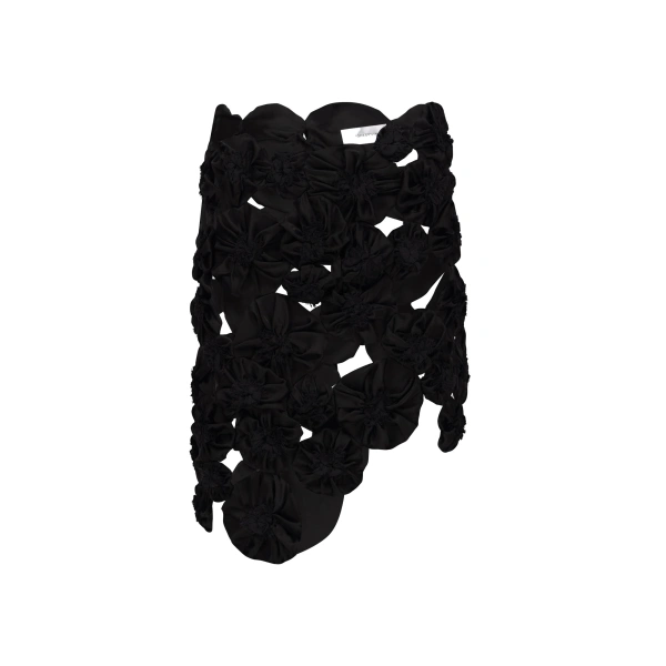 Applique Skirt in Black