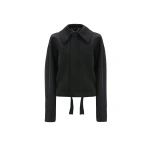 Victoria Beckham Arden Bomber Jacket in Black | Bomber Jackets | Coveti