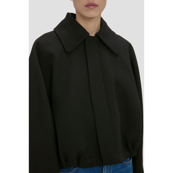 Victoria Beckham Arden Bomber Jacket in Black | Bomber Jackets | Coveti, view 3
