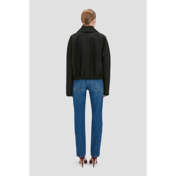 Victoria Beckham Arden Bomber Jacket in Black | Bomber Jackets | Coveti, view 4