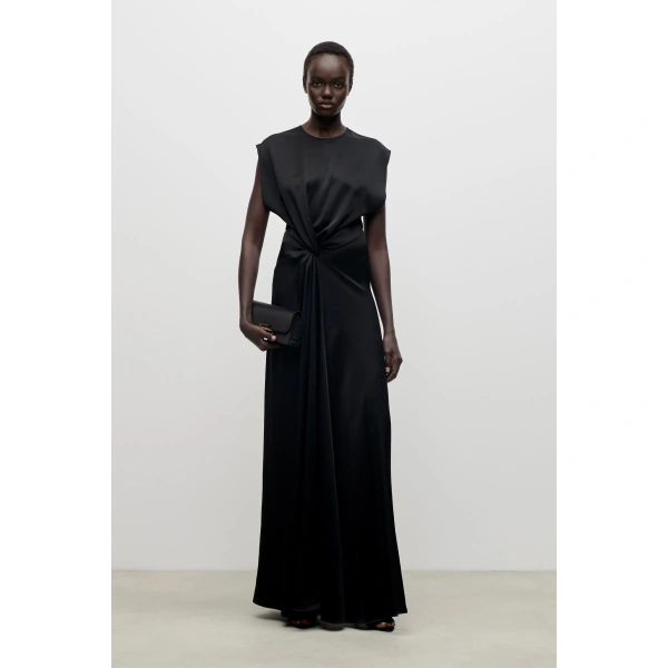 Victoria Beckham Aria Gown in Black | Evening Gowns | Coveti, view 2