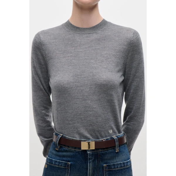 Victoria Beckham Austen Jumper in Grey Marl | Sweaters | Coveti, view 5