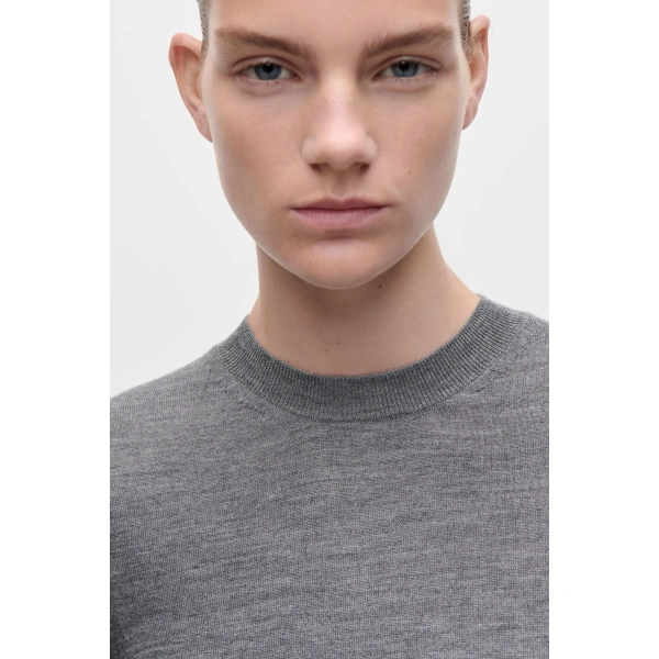 Victoria Beckham Austen Jumper in Grey Marl | Sweaters | Coveti, view 6