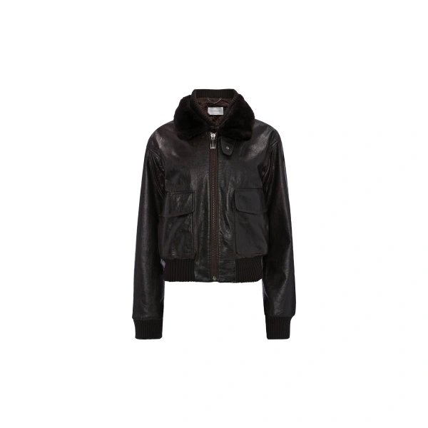 Aviator Jacket in Dark Earth