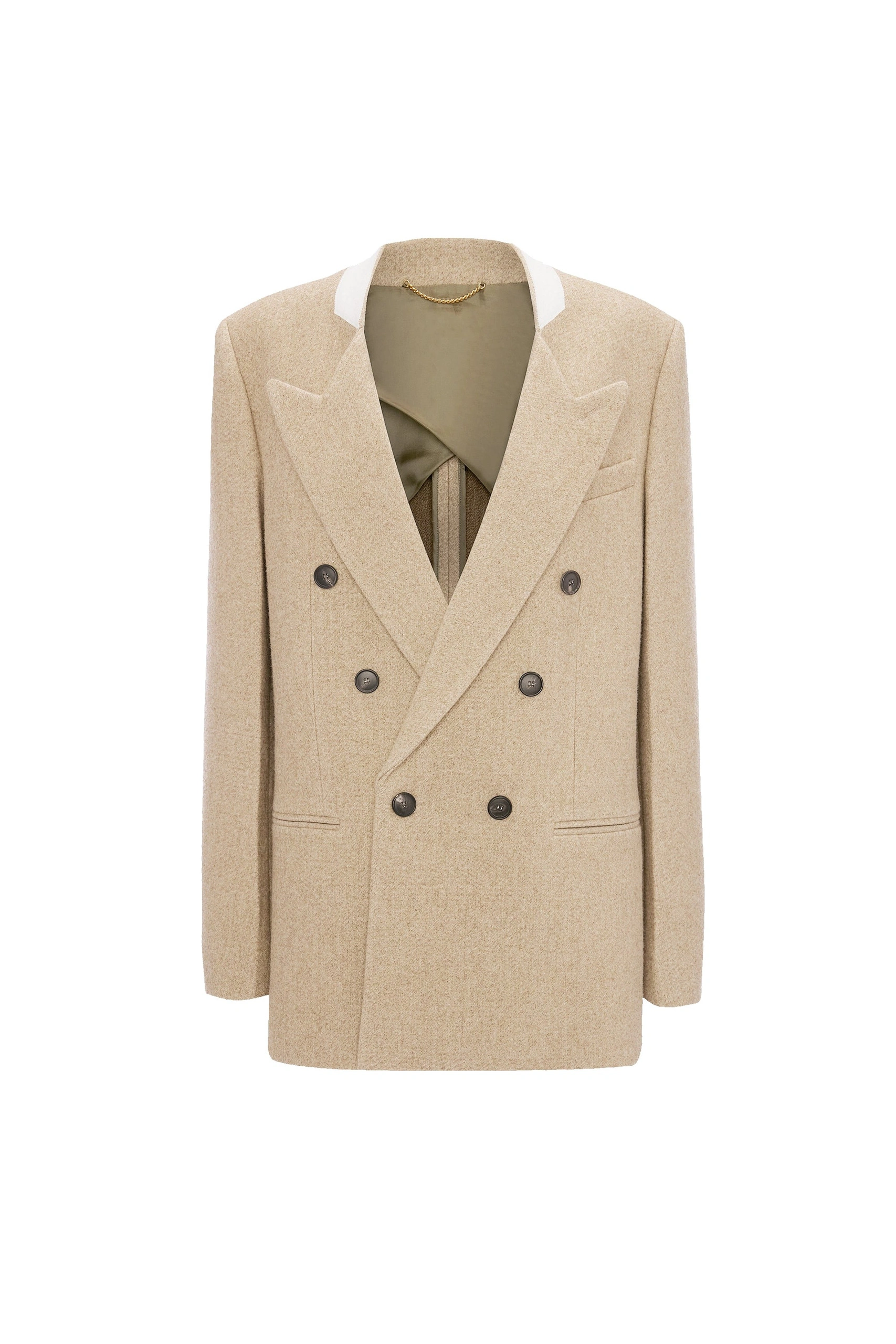 Victoria Beckham Beatrice Jacket in Camel Melange Victoria Beckham Beatrice Jacket in Camel Melange | Blazers | Coveti