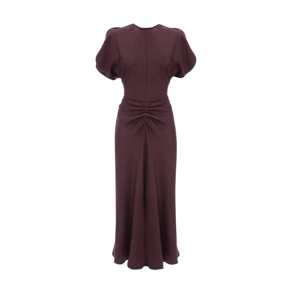 Victoria Beckham Bela Midi Dress in Acai | Midi Dresses | Coveti