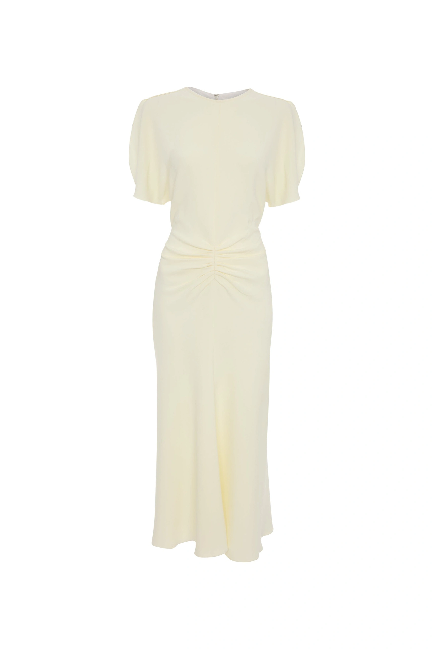 Victoria Beckham Bela Midi Dress in Ivory Bright Victoria Beckham Bela Midi Dress in Ivory Bright | Midi Dresses | Coveti