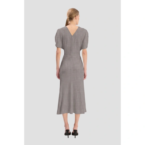 Victoria Beckham Bela Midi Dress in Ore | Midi Dresses | Coveti, view 4