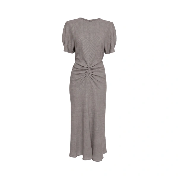Victoria Beckham Bela Midi Dress in Ore | Midi Dresses | Coveti