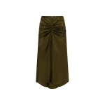 Victoria Beckham Bela Midi Skirt in Marsh Green | Midi Skirts | Coveti