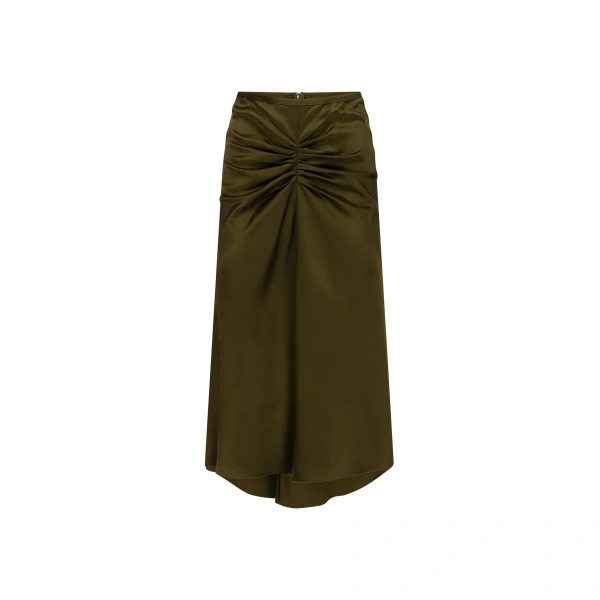 Bela Midi Skirt in Marsh Green