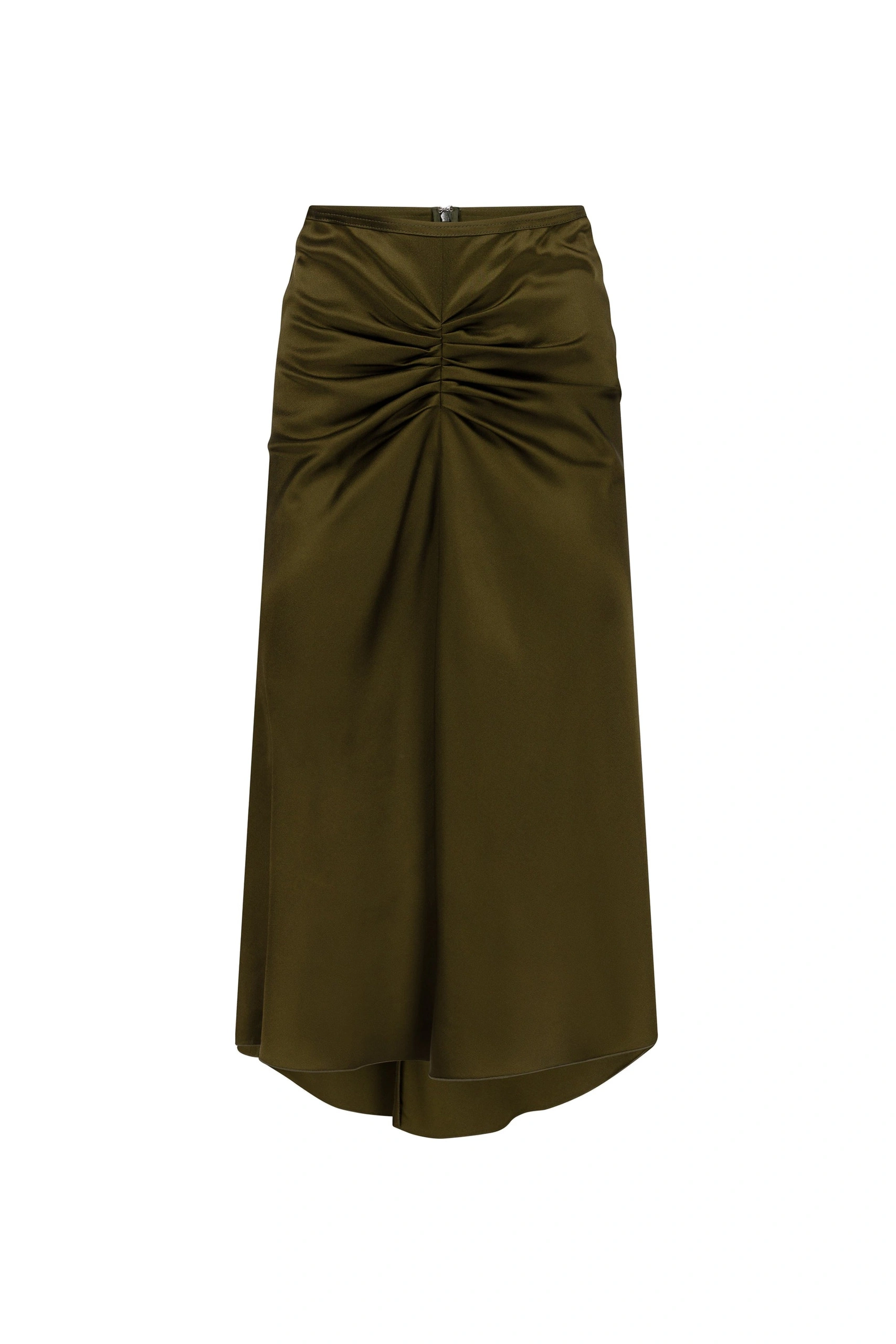 Victoria Beckham Bela Midi Skirt in Marsh Green Victoria Beckham Bela Midi Skirt in Marsh Green | Midi Skirts | Coveti