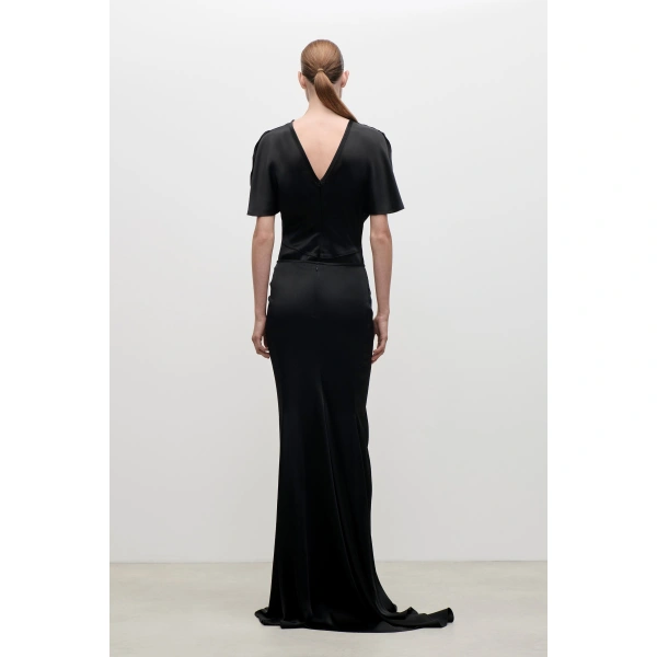 Victoria Beckham Bela Top in Black | Blouses | Coveti, view 4