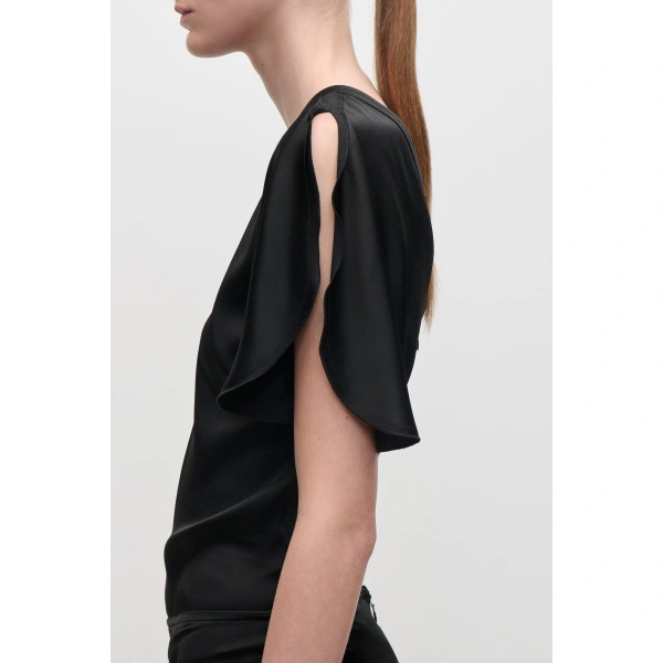Victoria Beckham Bela Top in Black | Blouses | Coveti, view 5
