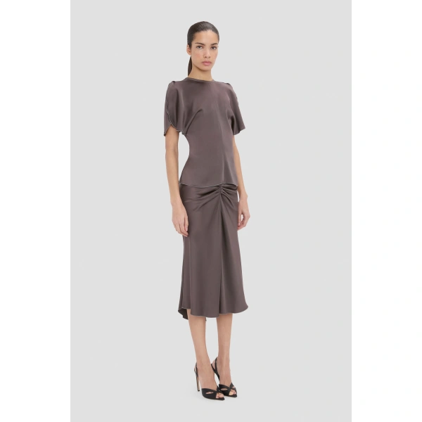 Victoria Beckham Bela Top in Ore | Blouses | Coveti, view 2