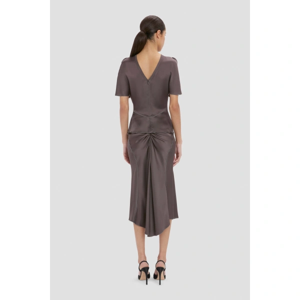 Victoria Beckham Bela Top in Ore | Blouses | Coveti, view 4