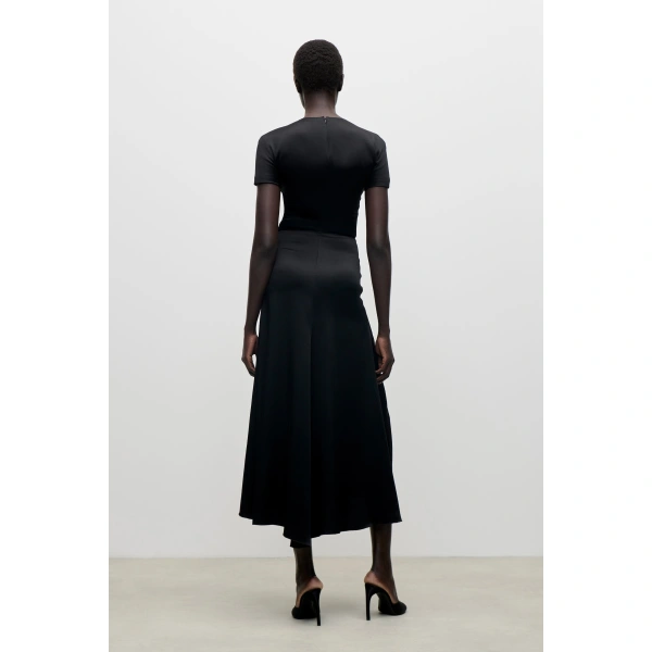 Victoria Beckham Blaire Midi Dress in Black | Midi Dresses | Coveti, view 4
